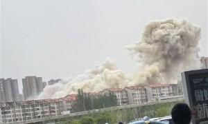 山西太原一小区发生爆炸浓烟滚滚，当地：人员已紧急疏散，伤亡情况和爆炸原因暂不明